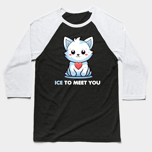 Ice To Meet You Arctic Fox Baseball T-Shirt by JB.Collection